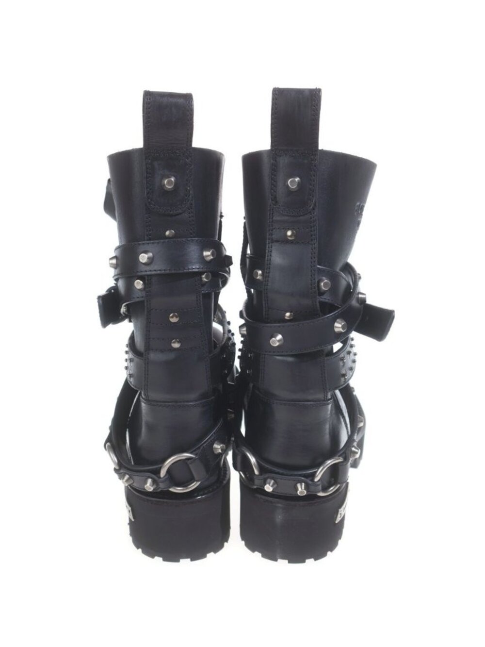 Balenciaga Venom City Bootie High Cut Boots Black Leather - Picture 3 of 7